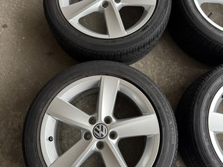 5x100 R16 VW cu anvelope 215/45 R16 foto 2