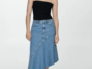 Mango Fusta Denim Asimetrica  foto 1