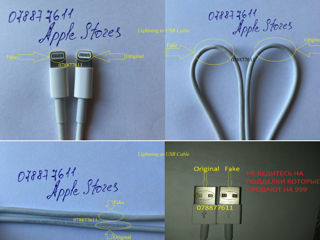 Genuine iPhone USB/USB-C Cable - Apple Lightning Livrare !!! foto 3