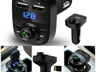 Wireless Bluetooth FM Transmitter MP3 Player With Dual USB Ports Charging  190 lei foto 1