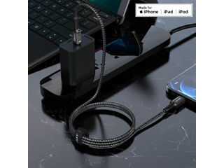 Cablu de date de încărcare din aliaj de aluminiu ACEFAST C1-01 USB-C la Lightning foto 5