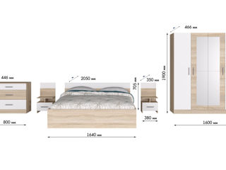 Set de mobilier modern în dormitor foto 4