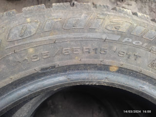 3 anvelope (1 nokian, 2 cordian) 195/65 R15 M+S foto 5