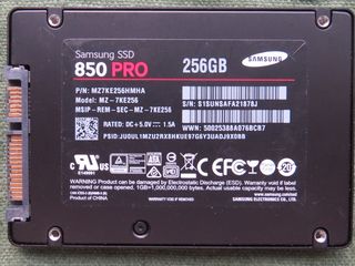 SSD Samsung 850PRO 256GB, HDD  2,5", 3,5" все отличные