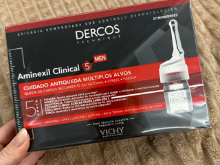 Vichy Dercos Aminexil Clinical . Ср-во от выпадения волос для мужчин, 21 ампула по 6 мл