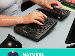 Tastatură ergonomică Bluetooth. Эргономичная Bluetooth Клавиатура. foto 5