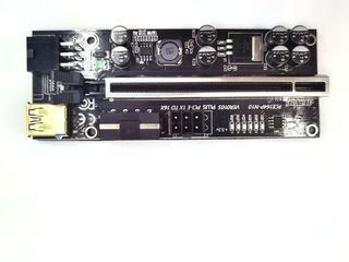 ID-208: Riser ver 010S Plus - Pci-e 1x to 16x usb 3.0 - райзер для видеокарт 8 конденсаторов foto 2