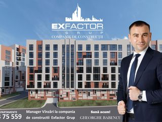 Exfactor Grup - orașul Codru 2 camere 65 m2, et. 3 la cel mai bun preț, direct de la dezvoltator! foto 2