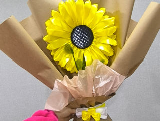 Buchet handmade floarea soarelui