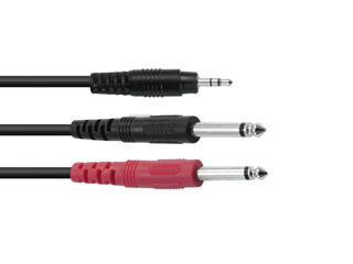 Adapter cablu - 3.5 Jack/2xJack 6.3 - 1.5 si 3m, si 2xRCA/2xJack 6.3 foto 1