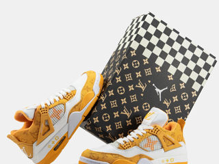 Nike Air Jordan 4 Retro Yellow x Louis Vuitton foto 3