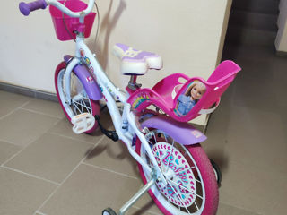 Bicicleta Barbie,pentru fetițe,3-5 ani foto 2