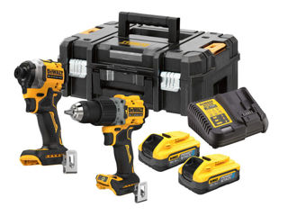 set combo dewalt , motor fara perii , 18v , acumulator power stack dck2051e2t foto 2