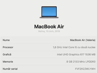 MacBook Air 2019 stare foarte bună foto 8