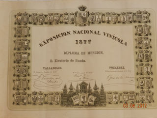 Diplom Vinicol din anul 1877 foto 3