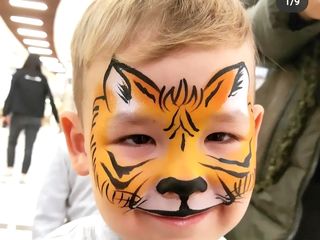 Face painting, аквагрим, pictura pe fata copii, desene pe burtici, tatuaj cu straluci, facepainting foto 5