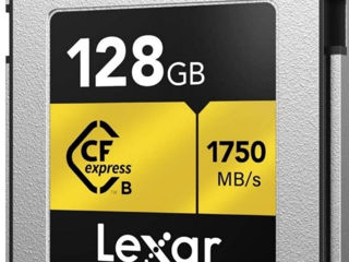 Карта памяти Lexar Professional CFexpress Type B серии GOLD 128 ГБ,новая. foto 2