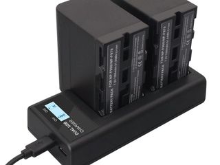 Зарядное устройство для аккумуляторов NP-F970 NP-F960 NP-F975 NP-F950 foto 4