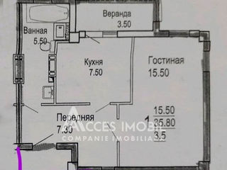 Apartament cu 1 cameră, 44 m², Durlești, Chișinău foto 8