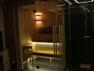 Saune din sticlă călită, cabine de duș din sticlă foto 3