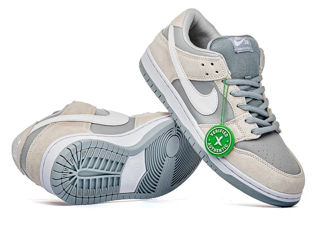 Nike SB Dunk Suede Grey/White Unisex foto 7