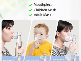 Aparat cu nebulizator Небулайзер для взрослых и детей Inhalator foto 6