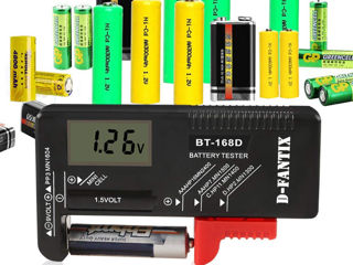 BT168D Digital Battery tester 1.5V-9V Цифровой тестер аккумуляторов. foto 7