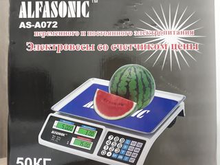 Весы торговые alfasonic as-a072/ 50kg/cintar electronic/garantie/livrare gratuita/600 lei foto 1