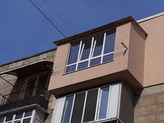 Балкон под ключ, ремонт, реставрация, расширение, кладка, остекление балкона окна пвх Кишинэу! foto 1