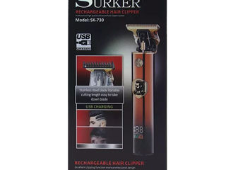 Профессиональная машинка USB-LCD / Surker sk-730. Бесплатаня доставка