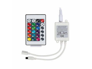Controler pentru bandă LED IR RGB 6A cu telecomandă foto 5