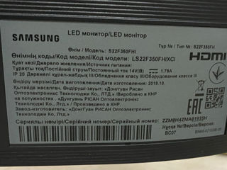 Монитор Samsung S22F350FHI foto 2