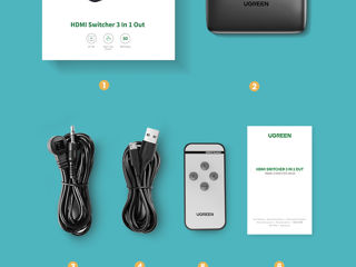 Ugreen HDMI Switcher 3 in 1 out  - 25 euro foto 9