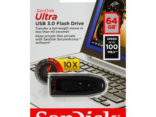 64GB USB 3.0 Flash Drive SanDisk Ultra - Preț redus ! foto 1
