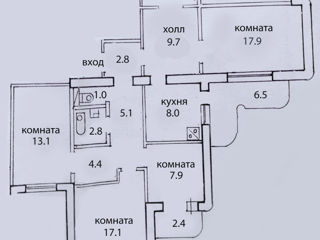 Apartament cu 5 camere sau mai multe, 116 m², Centru, Chișinău