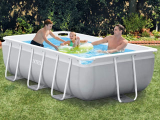 Bestway Piscina Power Steel 404x201x100cm, 6478L, carcas metal + cadou (aripi, minge, cerc) foto 3