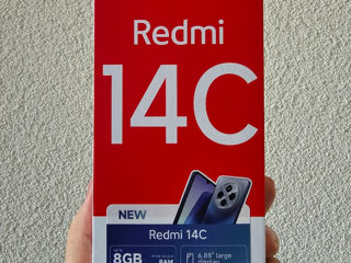 Xiaomi Redmi 14C, Sigilat, 4+4 Ram, 128 gb, Blue