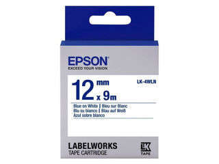 Tape Cartridge Epson Lk4Wln; 12Mm/9M Standard, Blue/White, C53S654022 foto 2