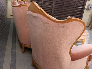 Set canapea 2 fotolii și bancheta in stil baroc foto 7
