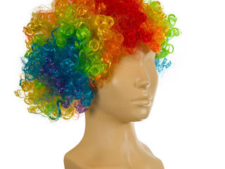 Парик клоуна разноцветный, радужный подарок на Новый Год foto 2
