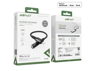 Cablu adaptor pentru căști ACEFAST C1-05 Lightning la 3,5 mm din aliaj de aluminiu foto 6