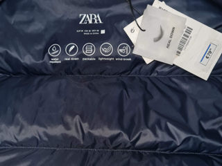 Zara ультралёгкий пуховик 90%пух 10% перо премиум класса waterproof windproof packable size M foto 4