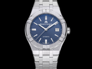 Maurice Lacroix Aikon 39mm Blue Automatic Mechanical Watch Ceas Часы RRP 2150€