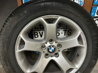 BMW X5. Комплект оригинальных дисков с летней резиной. R18 255x55, 5x120 foto 2