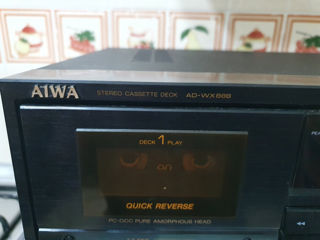 Aiwa AD-WX888 двухкассетная дека с реверсом. foto 2