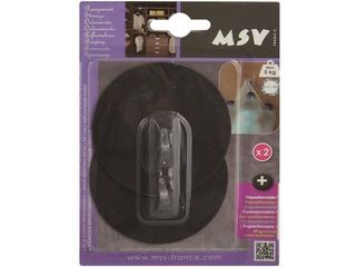 Крючки Самоклеющиеся Msv 2Шт Круг 8Cm, Т-Коричн, Пластик