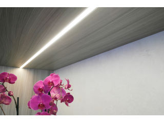 Profil din aluminiu pentru mortare GROOVE 10 pentru banda LED - anodizat 2m - set complet foto 7