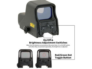 Коллиматорный прицел Eotech 551 Black (BH-KEH01) foto 6