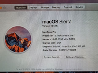 MacBook Pro 13" Intel Core i7 на 2.7 GHz , 8 Gb / 1 Tb, foto 6