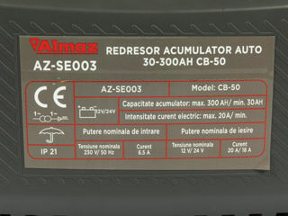 Redresor auto Almaz 30-300Ah CB-50 / Livrare / Garantie 2 ani foto 3
